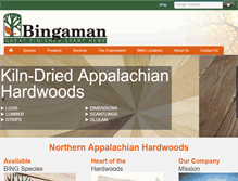 Tablet Screenshot of bingamanlumber.com
